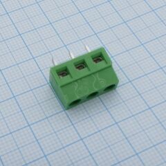 DG127-5.08-03P-14-00A(H), винтовой клеммный блок c рельефной обоймой, 3 контакта. серия dg127-5.08