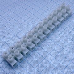 DG12HS-0-12P-17-100A(H), клеммник винтовой 12 мест шаг 12мм