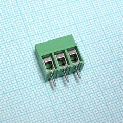 DG302-5.0-03P-14-00A(H), винтовой клеммный блок с защитой провода, 3 контакта. серия dg302-5.0