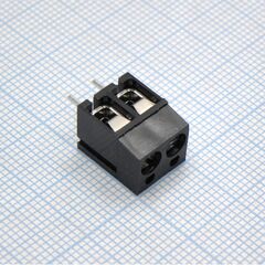 DG305-5.0-02P-13-00A(H), винтовой клеммный блок с защитой провода, 2 контакта. серия dg305-5.0