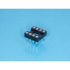SCSM-8, dip-панель цанговая под микросхему 8pin, шаг 2.54мм, ширина 7.62мм