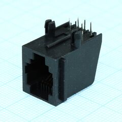 KLS12-144-6P6C-W-1-01, разъем на плату tj2 6 контактов монтаж в отверстие