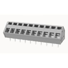 DG245-5.0-10P-11-00A(H), нажимной безвинтовой клеммный блок на 10 контактов. зажим типа зажимная клеть. серия dg245-5.0