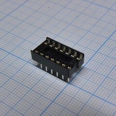 SCS-14 (2.54mm), dip-панель под микросхему 14pin, шаг 2.54мм, ширина 7.62мм