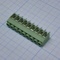DG167-5.0-09P-14-00AH, винтовой клеммный блок с защитой провода, 9 контактов. серия dg167-5.0