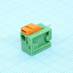 FFKDSA1/V1-7.62, клеммы для печатной платы, номинальный ток: 17,5 a, расчетное напряжение (iii/2): 630 в, номинальное сечение: 1,5 мм?, размер шага: 7,62 мм, полюсов: 1, тип подключения: пружинные зажимы push-in