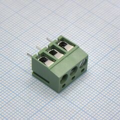 DG305-5.0-03P-14-00A(H), винтовой клеммный блок с защитой провода, 3 контакта. серия dg305-5.0