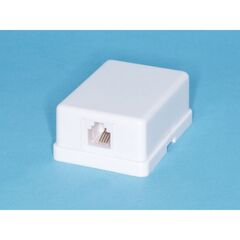 TJCM6P4C-W, розетка rj-11 мини, белая