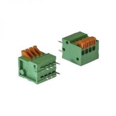 DG141V-2.54-04P-14-00A(H), нажимной безвинтовой клеммный блок на 4 контакта. зажим типа торцевой контакт. серия dg141v-2.54