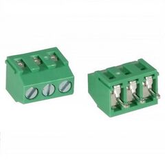 DG381-3.5-03P-14-00A(H), винтовой клеммный блок c рельефной обоймой, 3 контакта. серия dg381