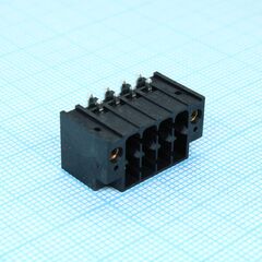 DMC 1.5/ 4-G1F-3.5-LR P20THR, корпусная часть для печатных плат, номинальный ток: 8 a, расчетное напряжение (iii/2): 160 в, номинальное сечение: 1,5 мм?, полюсов: 4, размер шага: 3,5 мм, цвет: черный