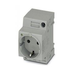 EO-CF/UT/LED, розетка, тип cf, винтовые зажимы, индикатор, cерый, для монтажа на несущую рейку и в интерфейсе обслуживания или прямого монтажа, 250 в ac, 16 a, -60 °c, 105 °c, vde 0620-1