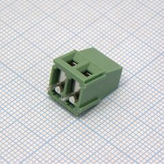KF128-5.0-02P-14, винтовой клеммный блок c рельефной обоймой, 2 контакта