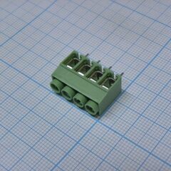 DG167-5.0-04P-14-00A(H), винтовой клеммный блок с защитой провода, 4 контакта. серия dg167-5.0