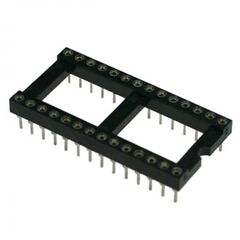 SCLM-28 TRL-28, dip-панель цанговая под микросхему 28pin, шаг 2.54мм, ширина 15.24мм