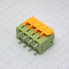 KF142V-5.08-04P, нажимной безвинтовой клеммный блок