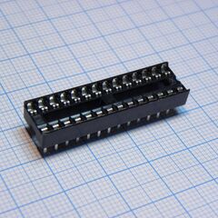 DS1009-28AT1NX-0A2, dip-панель под микросхему 28pin, шаг 2.54мм, ширина 7.62мм