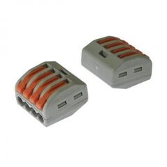 PCT-214, клеммник быстрозажимной 4-х контактный сечение 0.08-2.5 кв.мм