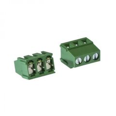 DG500-5.0-03P-14-00A(H), винтовой клеммный блок c рельефной обоймой, 3 контакта. серия dg500-5.0