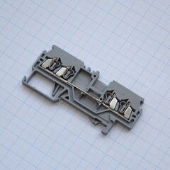 WS1.5-QU-01P-11-00A(H), четырехпроводные клеммники на din рейку для распределительных шкафов и щитов систем автоматического управления (сау)