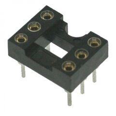 SCSM-06 TRS-06, dip-панель цанговая под микросхему 6pin, шаг 2.54мм, ширина 7.62мм