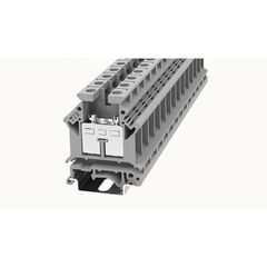 PC16-01P-11-00A(H), проходная клемма, тип фиксации провода: винтовой, номинальное сечение: 16 мм кв., 76a, 800v, ширина: 12,2 мм, цвет: серый, тип монтажа: din 35