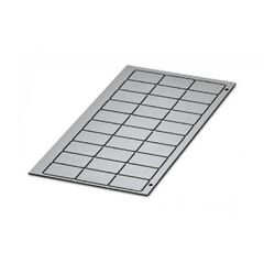 GPE 27X18 SR/R, этикетка акрилонитрил бутадиен стирол серебристая 27x18мм