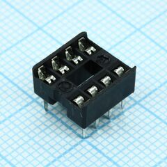 DS1009-08AT1NX-0A2, dip-панель под микросхему 8pin, шаг 2.54мм, ширина 7.62мм