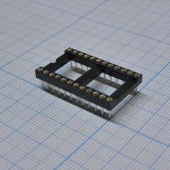 SCLM-24(2.54mm), панелька для микросхемы