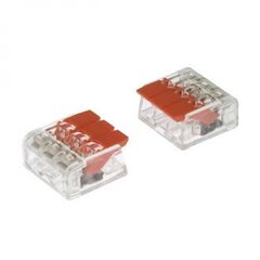 PCT-413 ORANGE, клемма зажимная соединительная безвинтовая 3 провода сечение 0.5-2.5 кв.мм