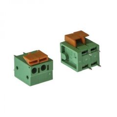 DG142V-5.08-02P-14-00A(H), нажимной безвинтовой клеммный блок на 2 контакта. зажим типа торцевой контакт. серия dg142v-5.08