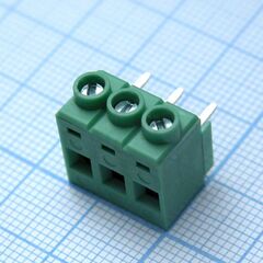 DG632R-5.0-03P-14-00AH, винтовой клеммный блок c рельефной обоймой, 3 контакта. серия dg632r-5.0