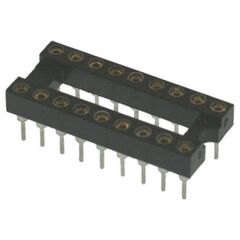 SCSM-18 TRS-18, dip-панель цанговая под микросхему 18pin, шаг 2.54мм, ширина 7.62мм