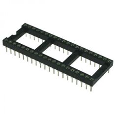 SCLM-40 TRL-40, dip-панель цанговая под микросхему 40pin, шаг 2.54мм, ширина 15.24мм