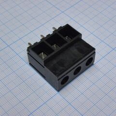 DG135T-10.16-03P-13-00A(H), винтовой клеммный блок c рельефной обоймой, 3 контакта. серия dg135t-10.16