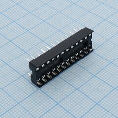 DS1009-24AT1NX-0A2, dip-панель под микросхему 24pin, шаг 2.54мм, ширина 7.62мм