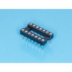 SCSM-14, dip-панель цанговая под микросхему 14pin, шаг 2.54мм, ширина 7.62мм