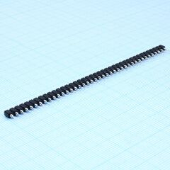 DS1002-01-1X40V13-JK, гнезда цанговые однорядные для монтажа в отверстия 40pin, шаг 2.54мм