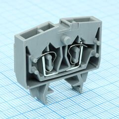 WS2.5-DIN15-01P-11-00A(H), двухпроводные клеммники на din рейку 15мм для распределительных шкафов и щитов систем автоматического управления (сау)