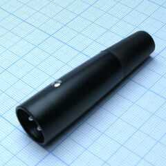 CANNON 56 3M, аудио разъём xlr - вилка кабельная, 3 контакта, цвет - чёрный