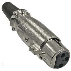 TD-393, разъем микрофонный xlr, гнездо 3-х полюсное на кабель