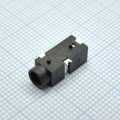 TRS 3.5 (mini jack) PJ-W17-03, разъем стерео аудиогнездо 3.5 мм
