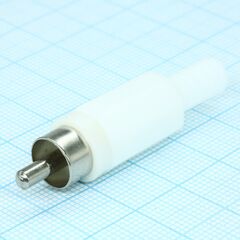 RP-405-W-EN, rca штекер кабельный, разъем типа "тюльпан"