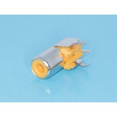 RP-8-Y, разъем rca-тюльпан, гнездо на плату, желтый
