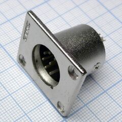 CANNON 29 7M, аудио разъём xlr - вилка приборная, 7 контактов, цвет - серебристый