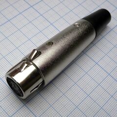 CANNON 49 7F, аудио разъём xlr - розетка кабельная, 7 контактов, цвет - серебристый