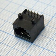 TJ10P8C розетка в плату 56-02 (5621 8P), 10p8c розетка в плату