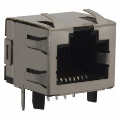 1-406541-1, модульный разъем, cat5, rj45, гнездо, 8 контакт(-ов), 8 вывод(-ов), 1 порт(-ов)