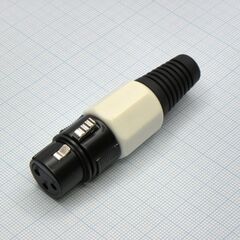 CANNON 81W 3F, аудио разъём xlr - розетка кабельная, 3 контакта, цвет - белый