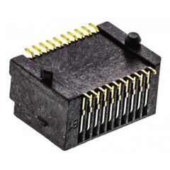 1888247-1, разъем i/o, 20 контакт(-ов), гнездо, sfp, поверхностный монтаж, монтаж на печатную плату